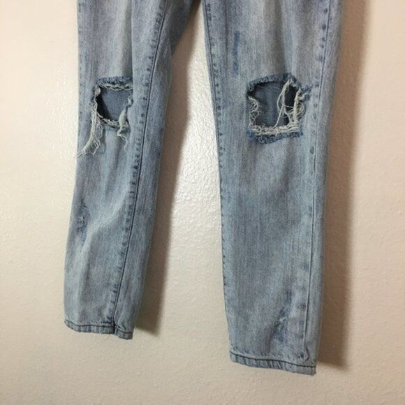 Garage Boyfriend Jeans Women’s Size 5 31x28 All Cotton Denim Acid Wash Style - Picture 8 of 9